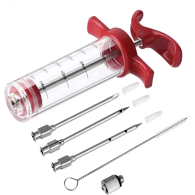 Kit d'Injecteurs d'Assaisonnement à la Viande, en Acier Inoxydable, pour MDF ade, Dinde, Barbecue, a