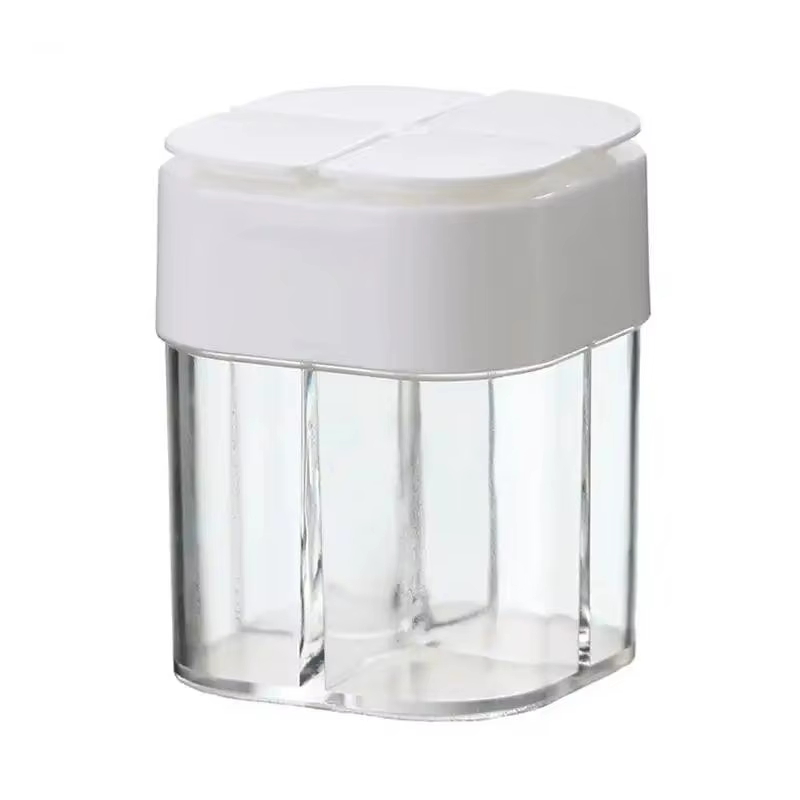 Pot d'assaisonnement 4 en 1 pour camping, randonnée, barbecue, distributeur d'épices, ustensiles de 