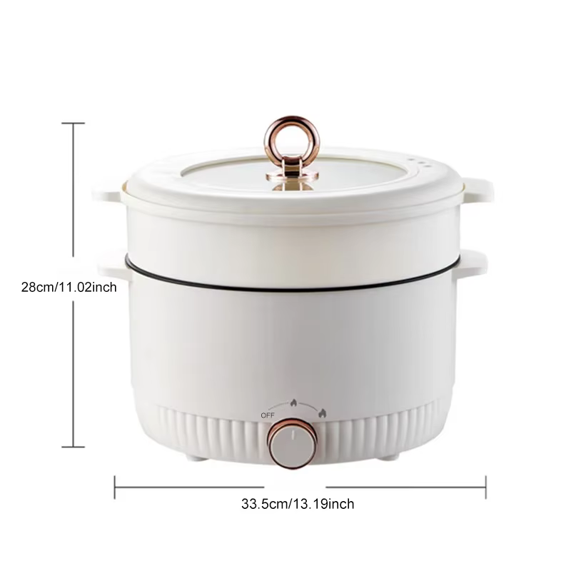 5L multi-cuiseurs Double laveuse marmite électrique 3-5 personnes ménage poêle antiadhésive marmite 