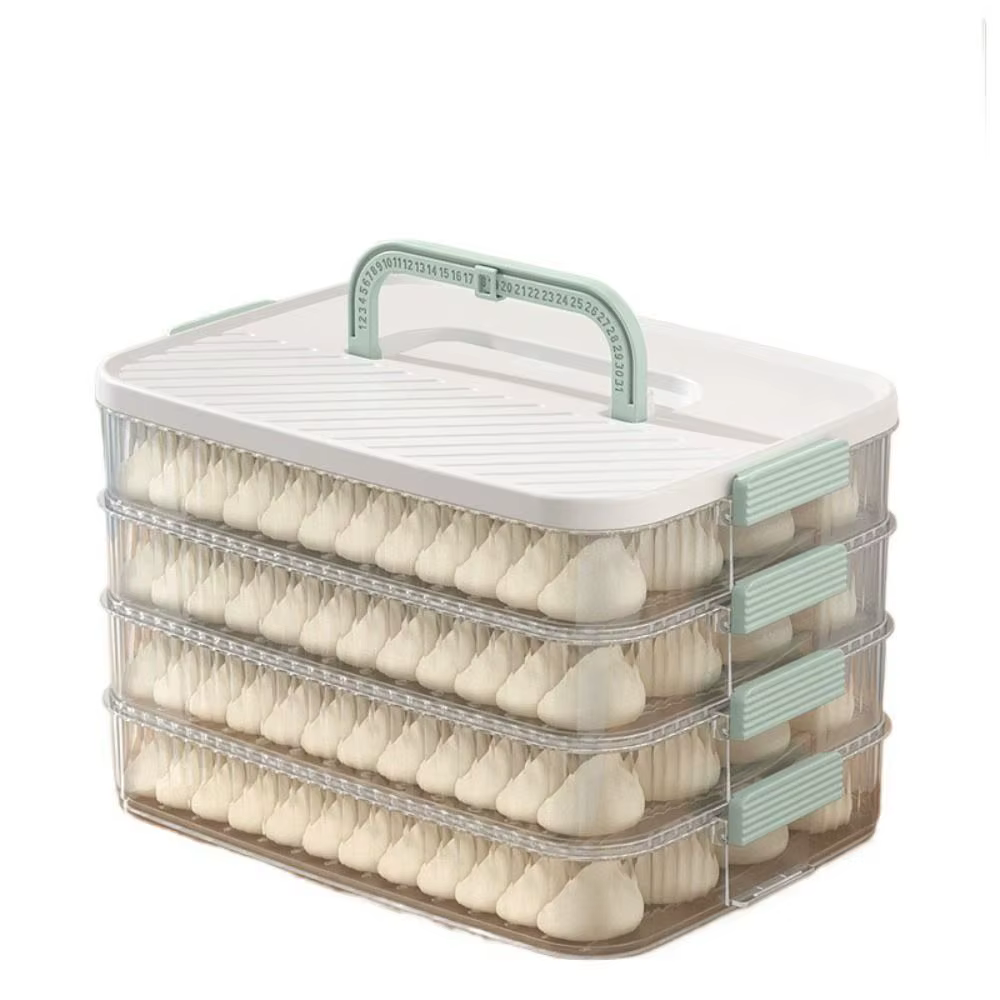 Boîte de rangement multicouche pour boulettes congelées, grande capacité, récipient de conservation
