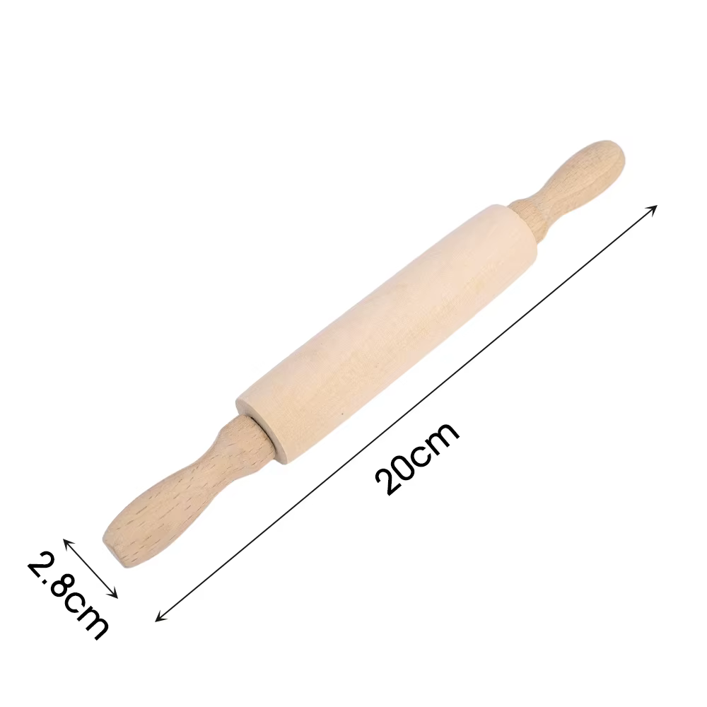 Rouleau à pâtisserie en bois, 1 pièce, bâton sans poudre pour la maison, boulettes, bâton de nouille