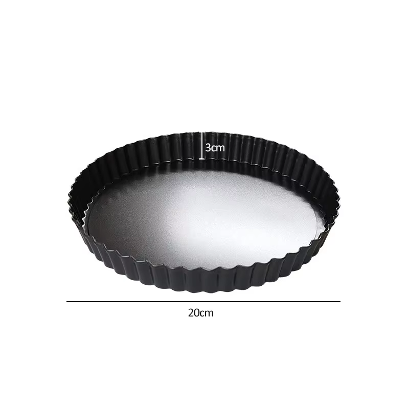 Moule rond antiadhésif pour tarte, quiche, flan, tarte, pizza, gâteau, ustensiles de cuisson