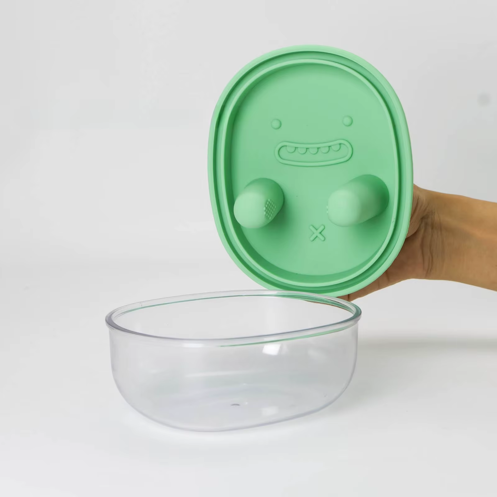 Boîte de rangement Portable pour biscuits et collations, couvercle multifonctionnel en Silicone pour