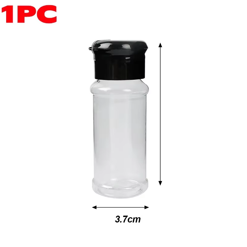 Bouteille Transparente en Plastique pour Épices, Salière, Shaker, Bocaux d'Assaisonnement, Boîte à C