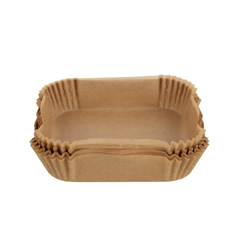 Papier jetable pour friteuse à Air, 50 pièces, absorbant l'huile et Anti-huile, plateau en papier an