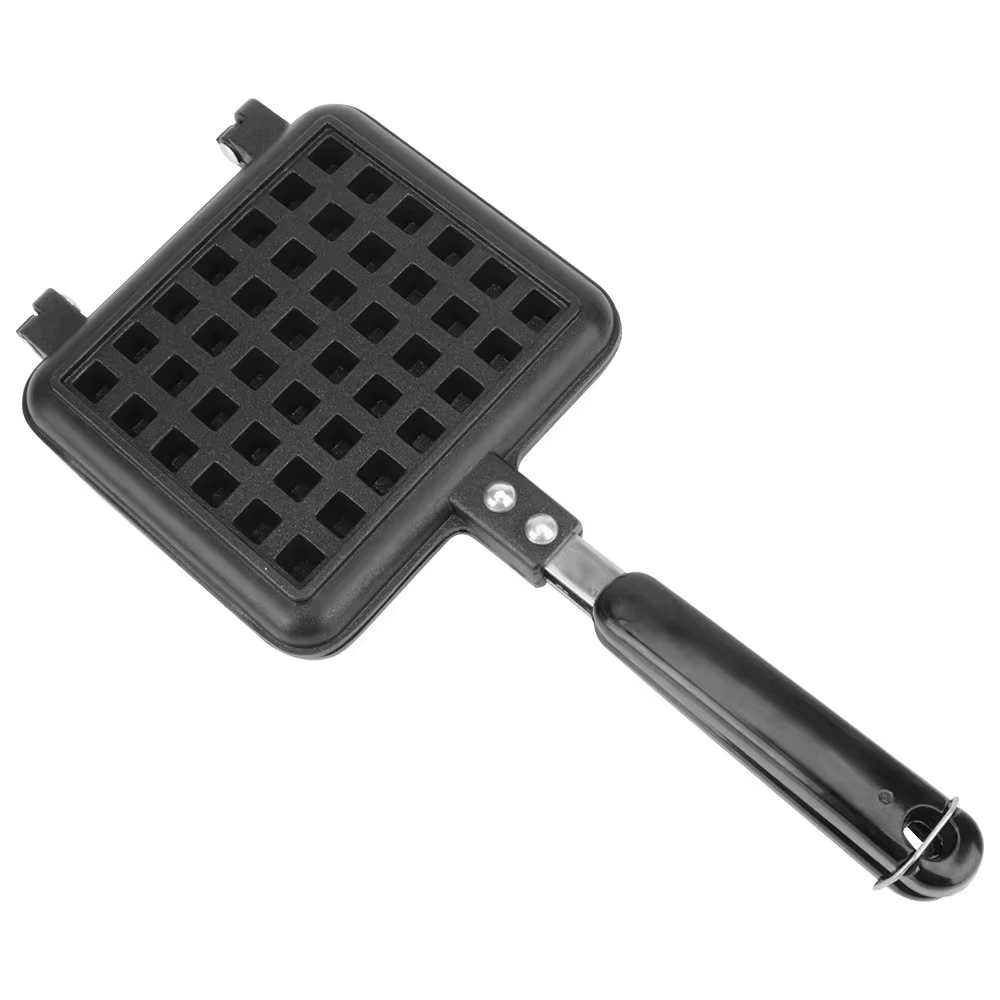 Moule de cuisson de gaufres professionnel à Long manche, Machine à gaufres carrée Double face, Machi