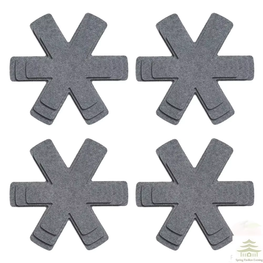 Protecteurs de casseroles et poêles, 12 pièces, séparateurs de casseroles en non-tissé, 3 tailles, c