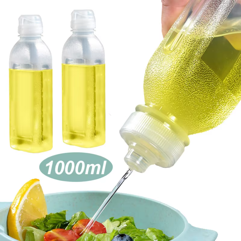 Bouteilles d'assaisonnement à presser de 1000ML, bouteille de contrôle de l'huile hurlante, résistan
