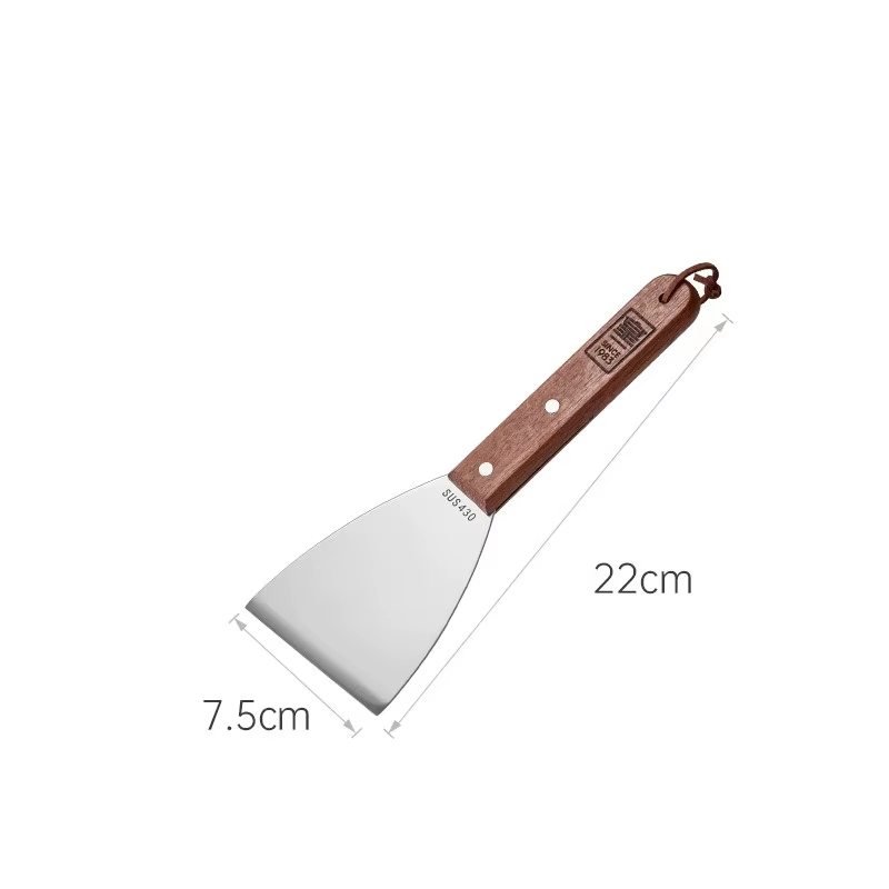 COOKER KING Spatule et grattoir à gril en acier inoxydable, antiadhésif, outil de cuisson de Barbecu
