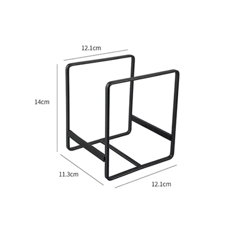 1 pièce Support vertical en acier inoxydable pour ustensiles de cuisine et rangement d'assiettes, bo