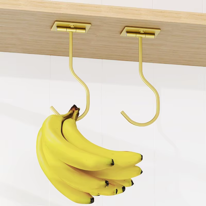 2 crochets muraux rotatifs pour bananes, adhésifs, modernes et créatifs, pour garder les bananes fra