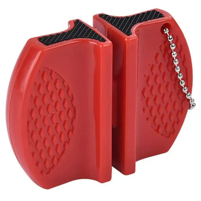 Mini aiguiseur de couteaux double face, outil portable pour l'extérieur et la cuisine pour un aiguis