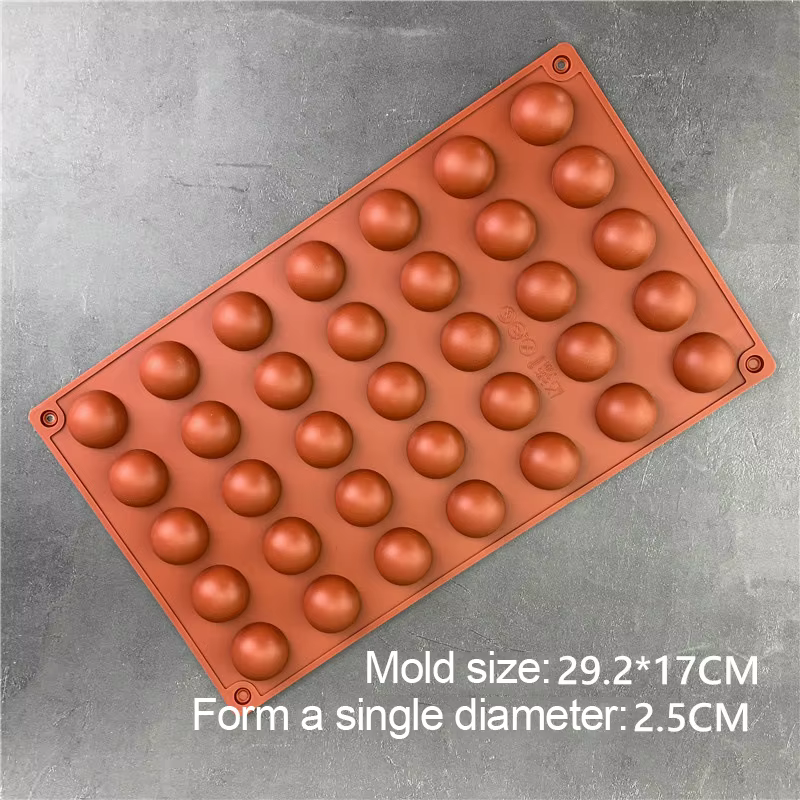 Moule à pâtisserie en Silicone, conception de gâteau 3D, Mini Cupcake, Mousse, Muffin, cœur, bulle, 