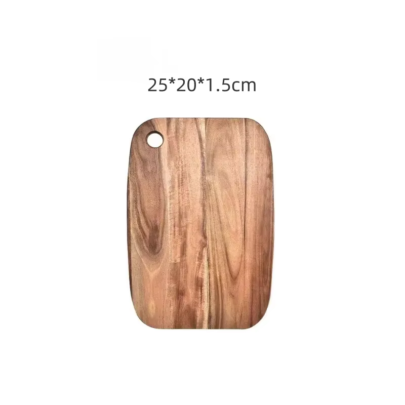 Planche à découper en bois d'acacia, multi-usage, Portable, cuisine domestique, coupe-viande et légu