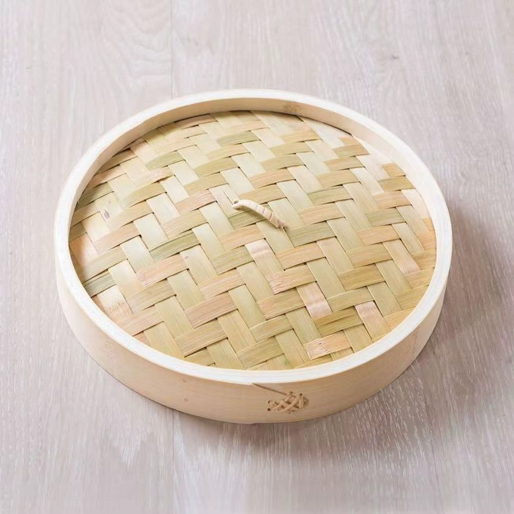 Cuiseur vapeur en bambou avec couvercle, cuiseur à vapeur chinois, panier à légumes pour la cuisson,