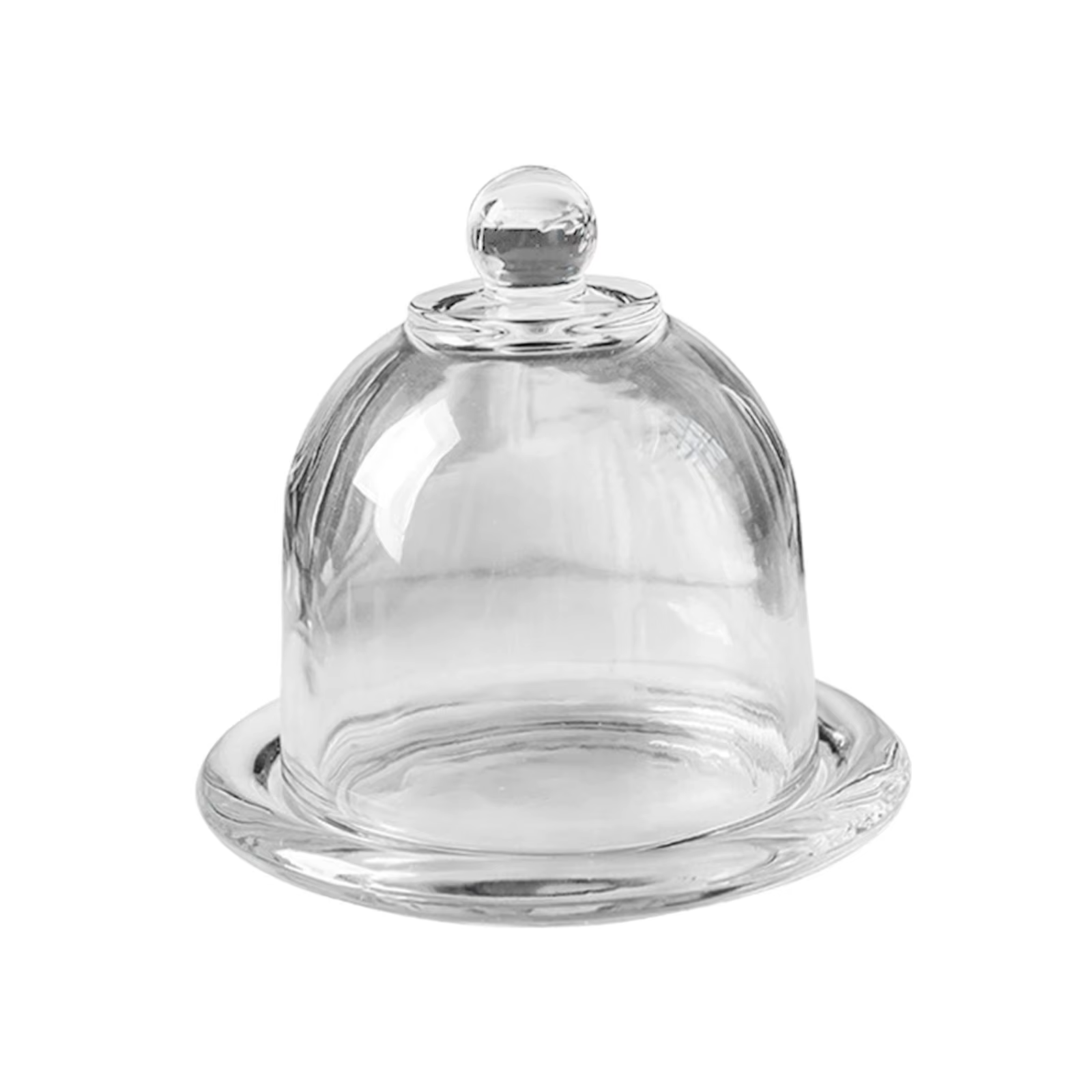 Dôme à Dessert en verre avec Base, assiette à gâteau avec couvercle en verre, support épais pour pai