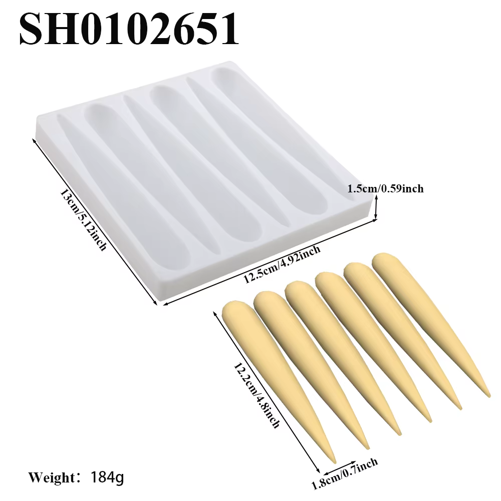 Eclair Dessert outils de cuisson longue bande bouffée de chocolat moule en Silicone bouffée gâteau m