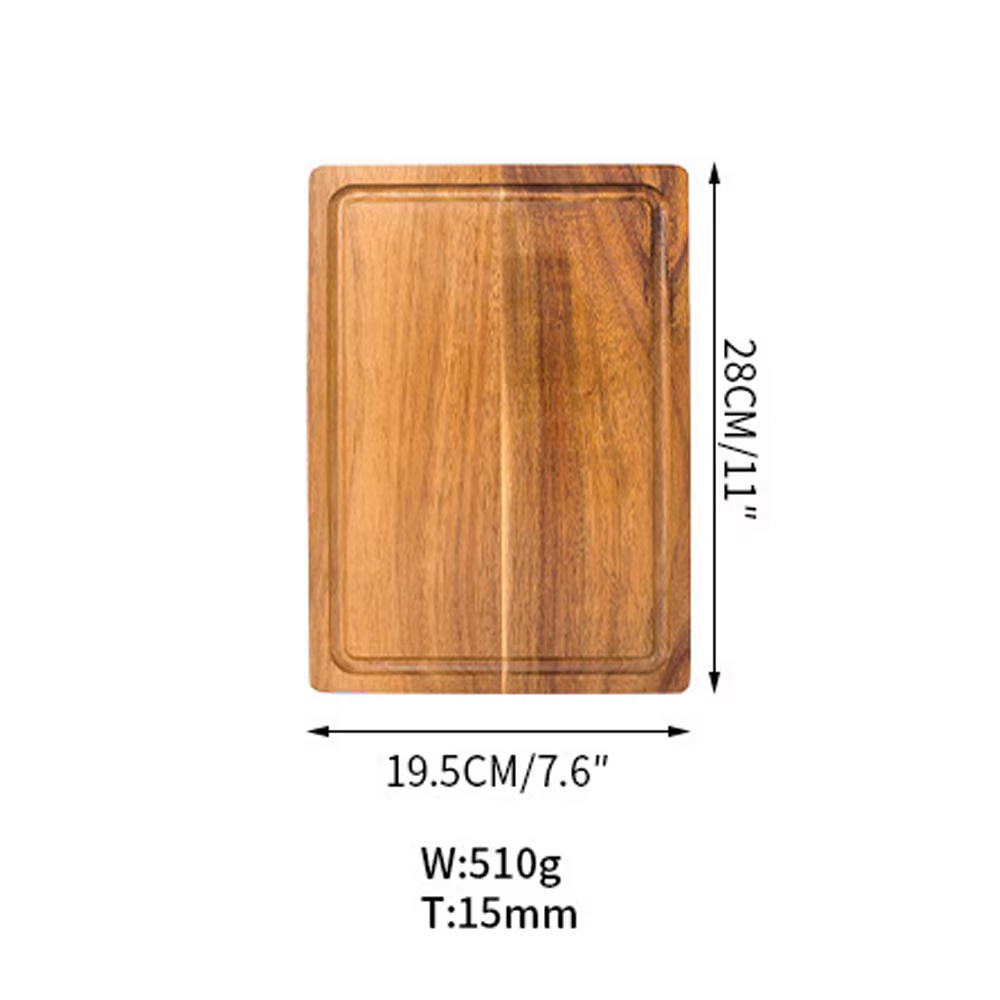 Planche à découper en bois d'acacia, planche à découper épaisse, grande taille pour couper la viande