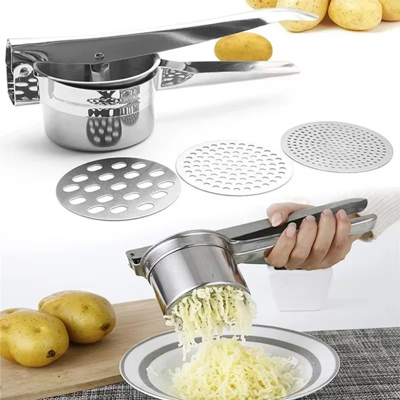 Presse-purée RicerPress purée de pommes de terre en acier inoxydable, purée de concassage, presse-fr