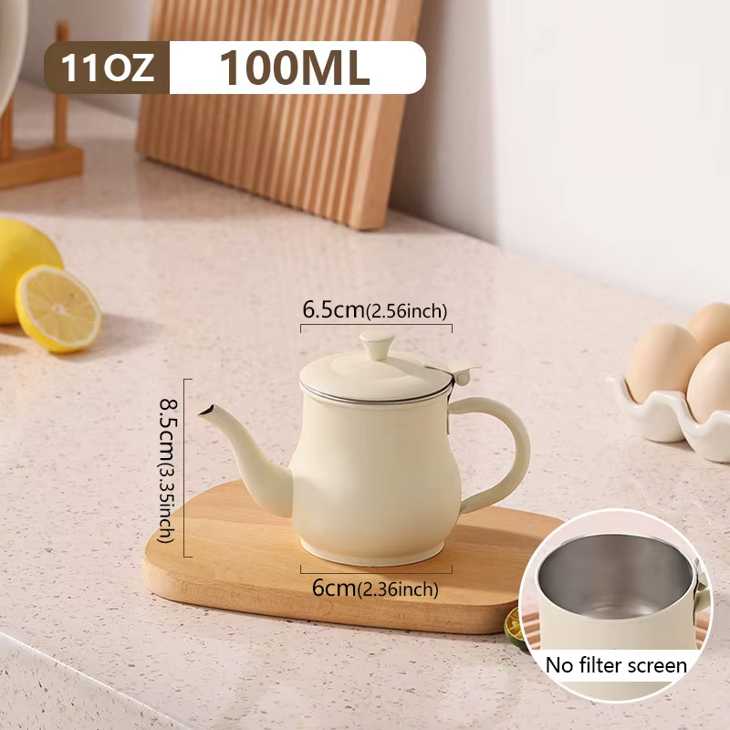 Pot à huile en acier inoxydable avec filtre, stockage d'huile de cuisson, bouteille distributrice d'
