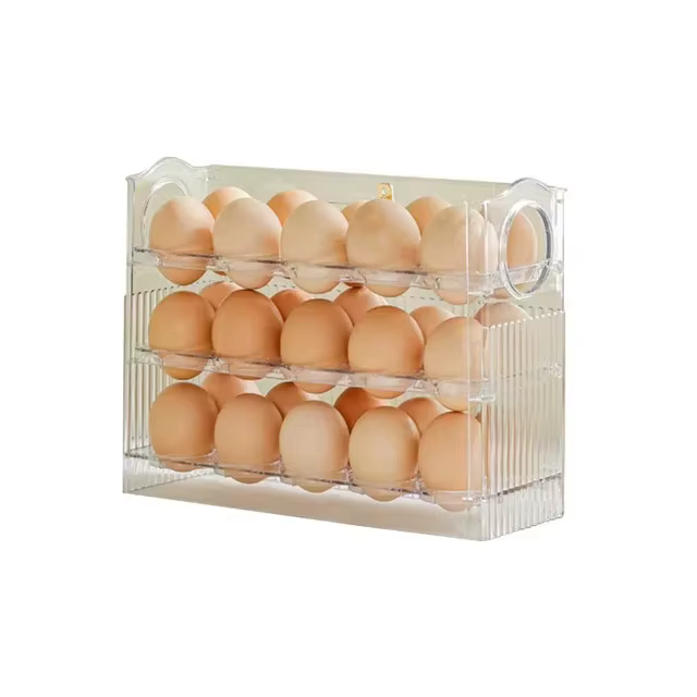 Boîte de rangement d'œufs, organisateur de réfrigérateur, conteneurs alimentaires, étui de conservat