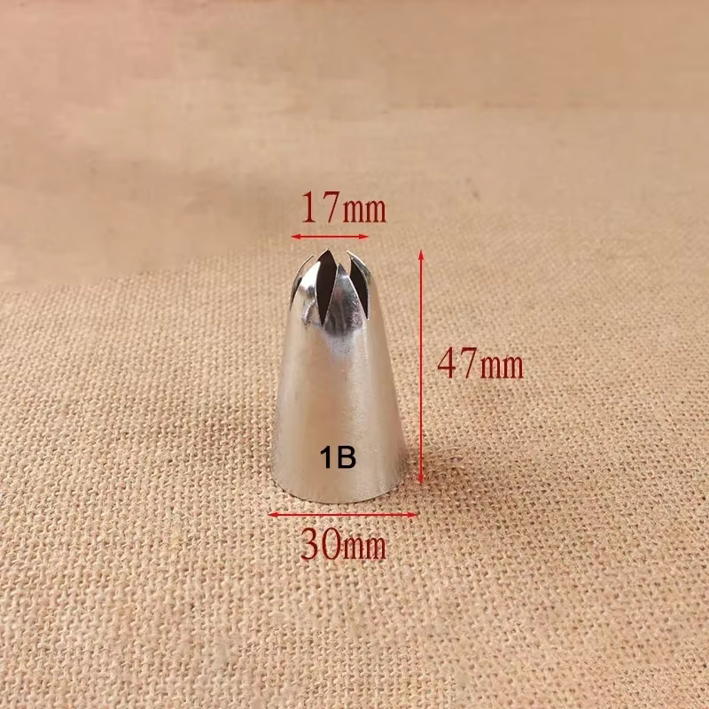 Grandes buses de glaçage en acier inoxydable pour gâteau Chi, outils de décoration de gâteau, fleur 