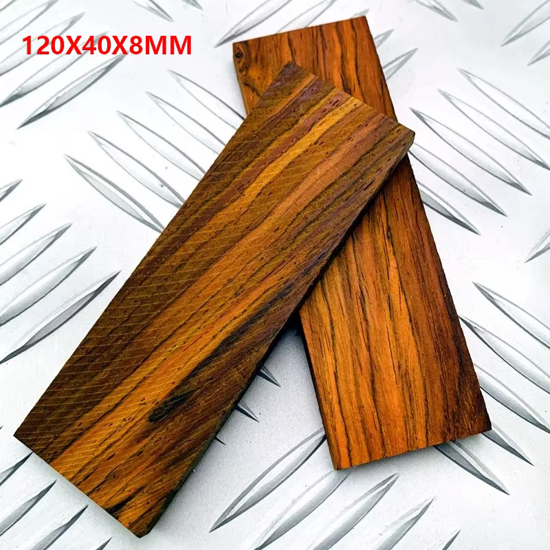 Planche de bois Cocobolo, 2 tailles, 120x40x25mm, 120x40x8mm, palissandre siamoise, Dalbergia, plaqu