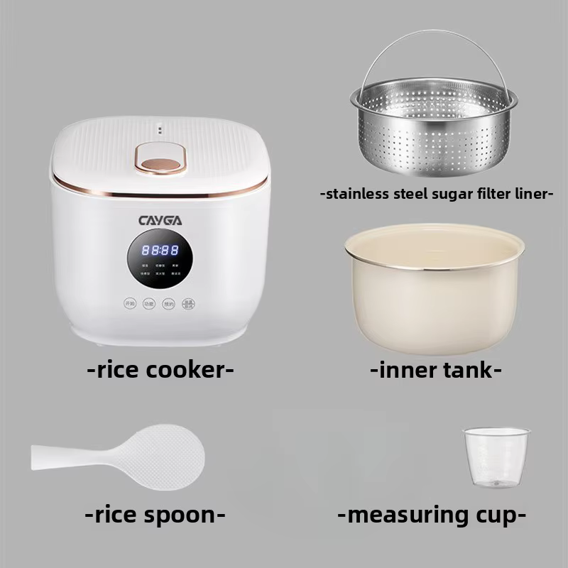 Cuiseur à riz intelligent multifonctionnel à minuterie, cuiseur à riz à faible teneur en sucre, cuis