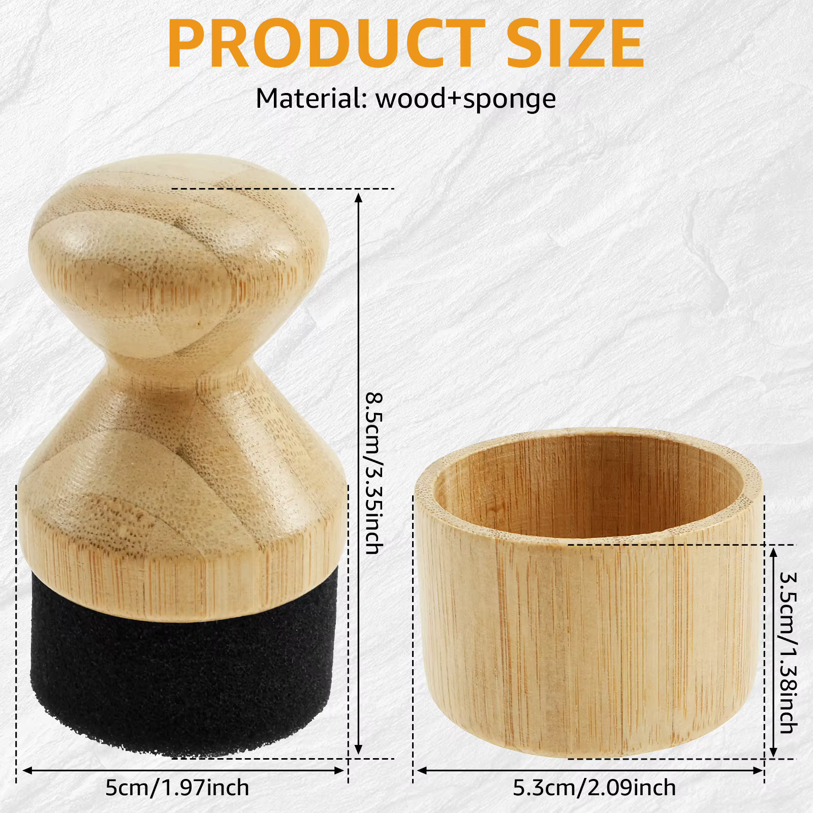 Planche à découper applicateur de cire d'huile avec couvercle et poignée ergonomique planche à décou
