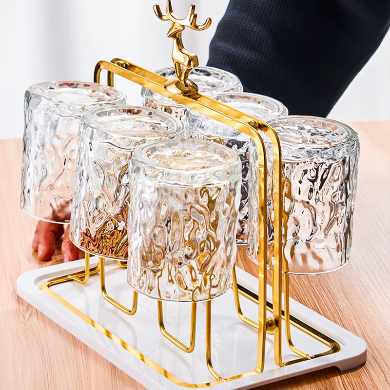 GIANXI support de rangement de tasses renne nordique porte-gobelets décoratifs en fer ménage stockag