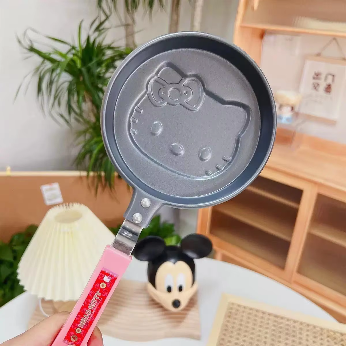 Nouvelle poêle à crêpes Rilakkuma avec revêtement antiadhésif de qualité alimentaire, en fonte épais