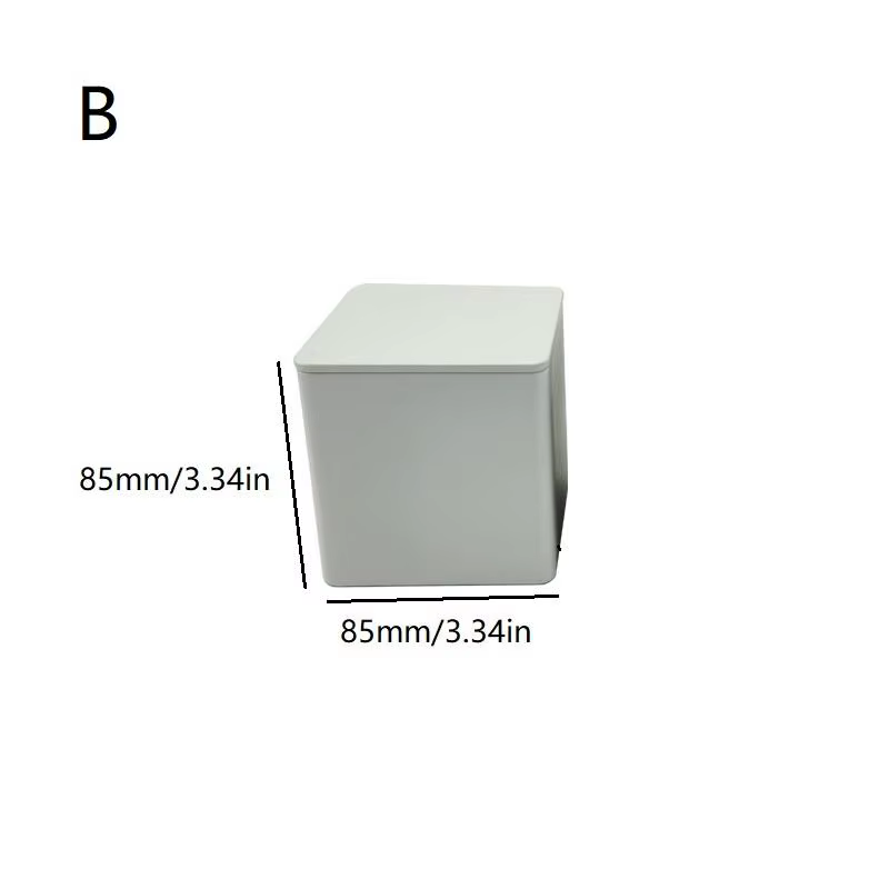 Pot de stockage en fer blanc scellé avec couvercle en bambou, réservoir d'épices, bouteille de nourr