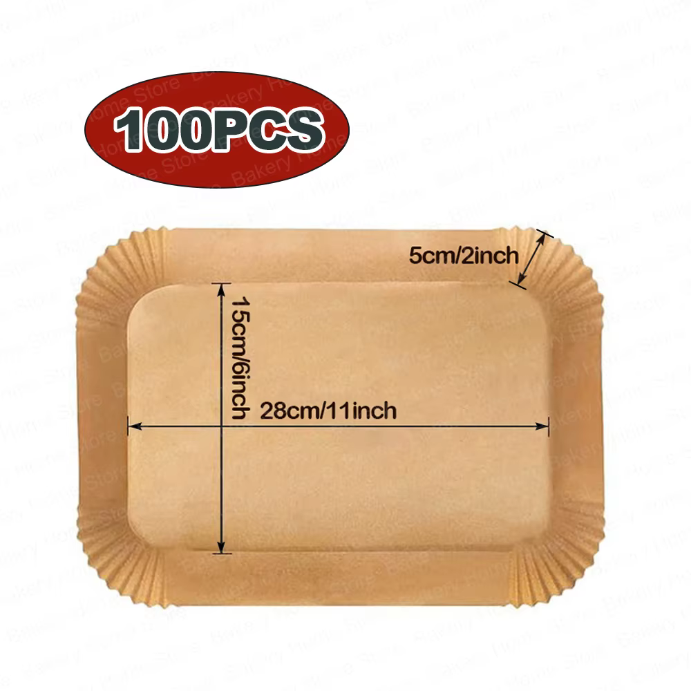 Papier parchemin pour friteuse à Air XL 11 pouces, 100 feuilles, pour Ninja FG551 Foodi Smart XL, gr