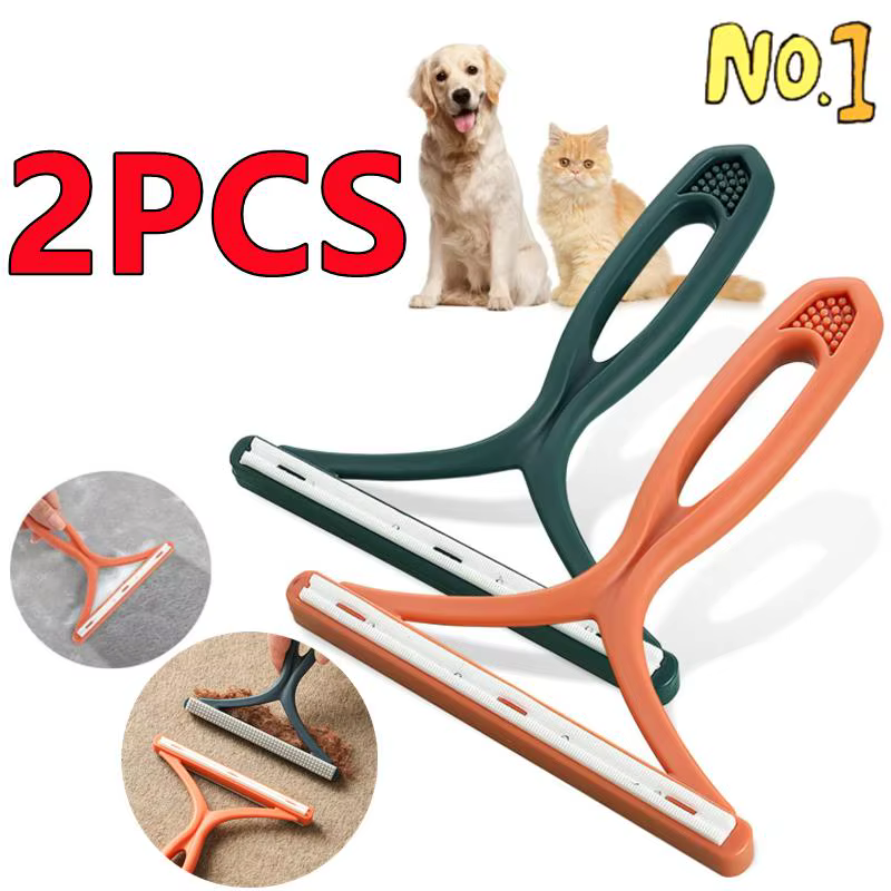 2/1PC Silicone Double face dissolvant de poils d'animaux dissolvant de peluches outil de nettoyage r