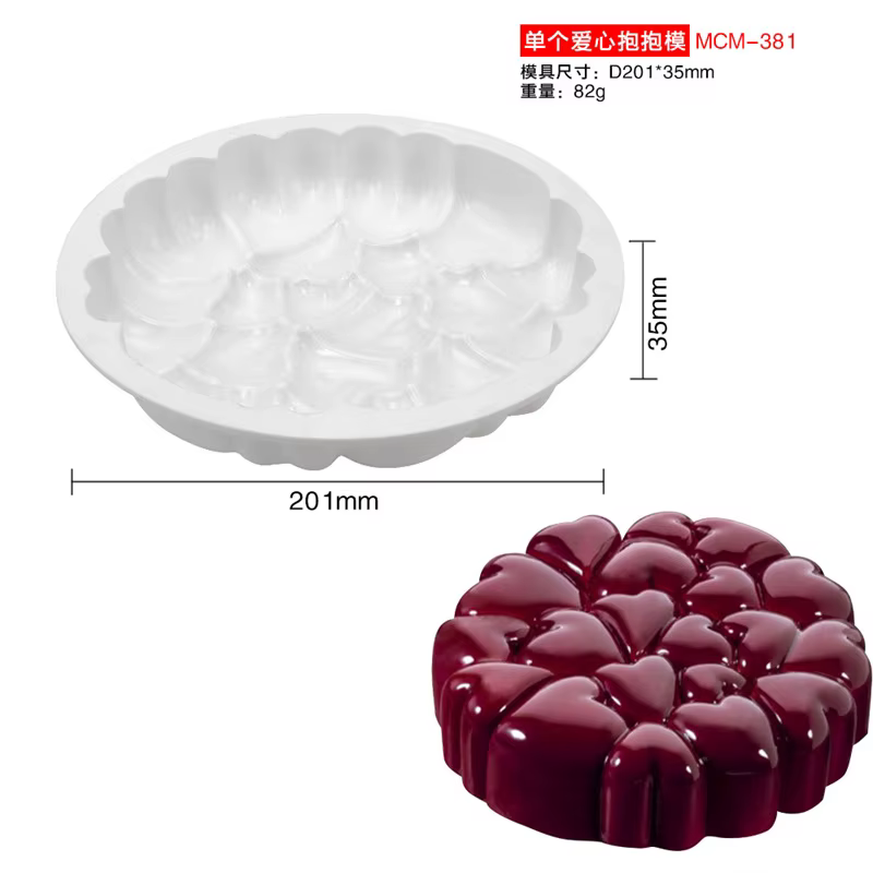 Moule à gâteau en Mousse rond à bulles, géométrique, creux, circulaire, en Silicone, bricolage, cuis