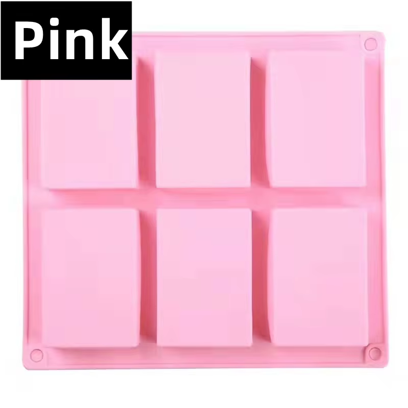 Moules en silicone rectangulaires à 6 grilles, moule à crème glacée, mousse au chocolat bricolage, u