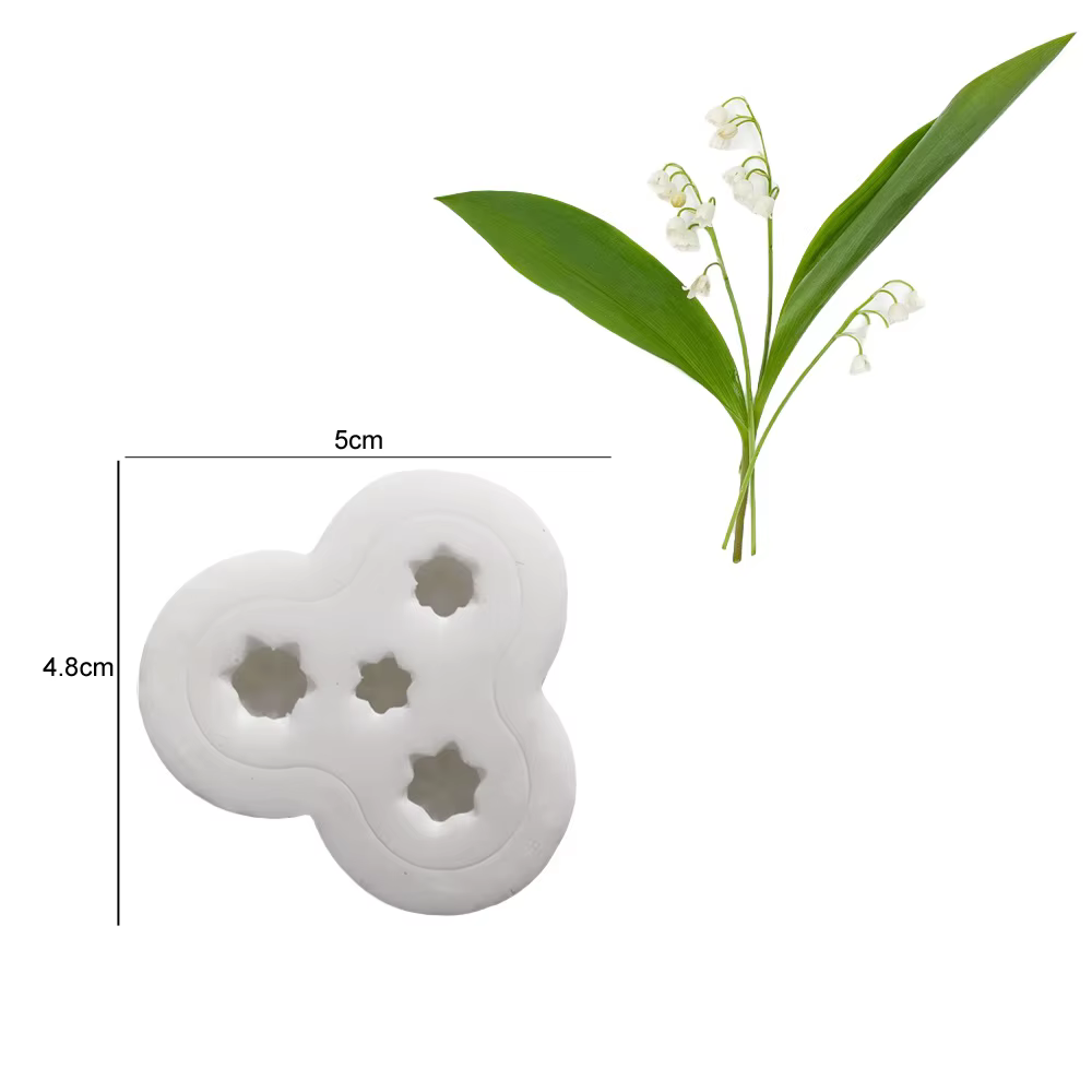 Moules en Silicone pour veines de muguet, Fondant, Sugarcraft, pâte à gomme, argile, papier d'eau, o