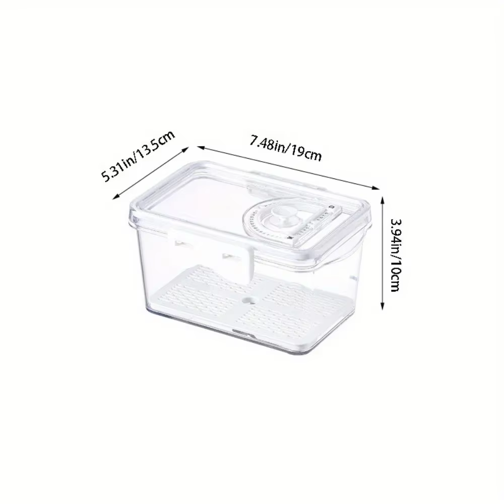 Boîte à pain scellante de 3 tailles, boîtes de stockage de pain rectangulaires avec enregistrement d