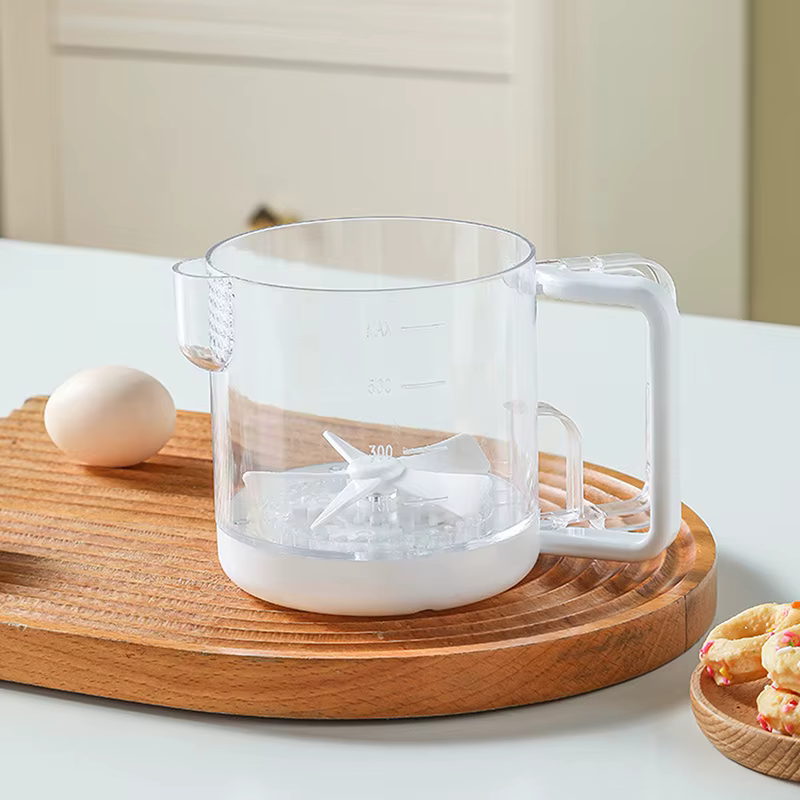 Bouteille Shaker à salade, tasse à remuer semi-automatique pour la cuisine, batteur d'œufs, tasse de