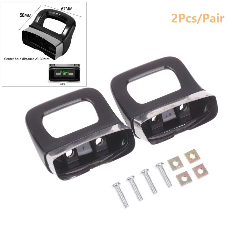 Poignées latérales durables noires pour pot, design anti-brûlure, poignée pour autocuiseur, pour la 
