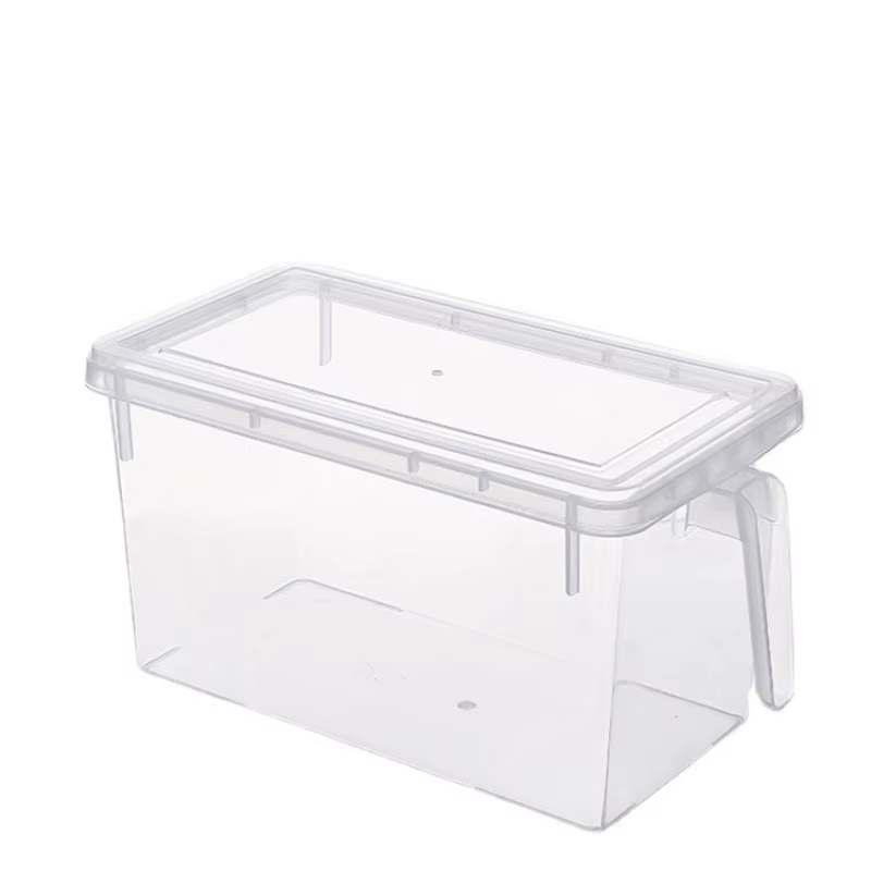 Conteneurs transparents pour réfrigérateur, 1 pièce, avec poignées et couvercles hermétiques, organi