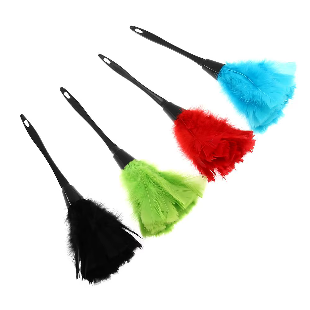 Plumeau de dinde antistatique, plumeau en microcarence, brosse à fourrure, nettoyeur de meubles, cli