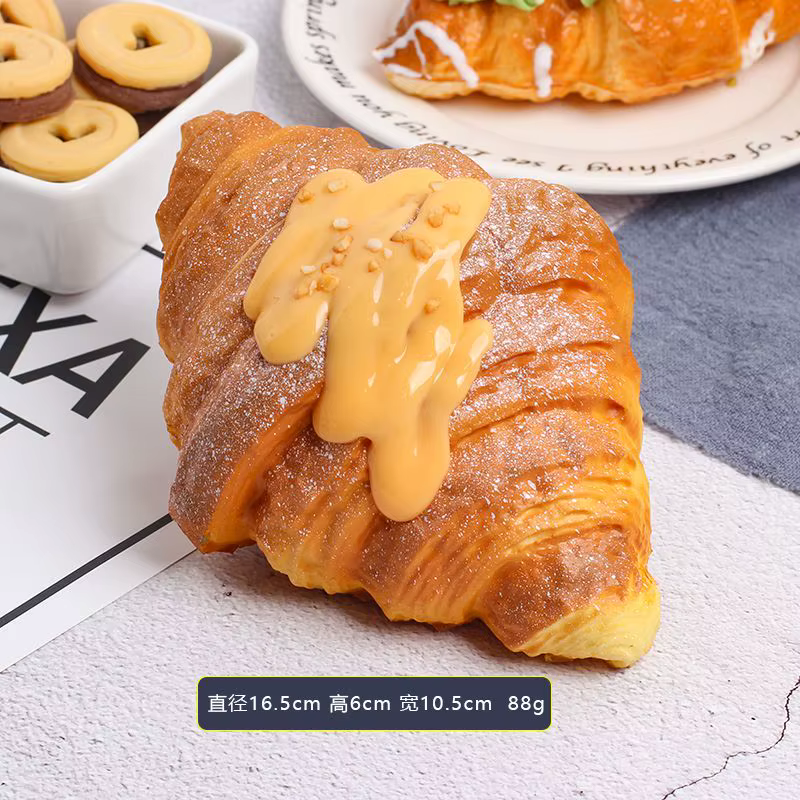 1 pièces rebond lent judicieux pain pétrissage simulation croissants pop bouffées modèle alimentaire