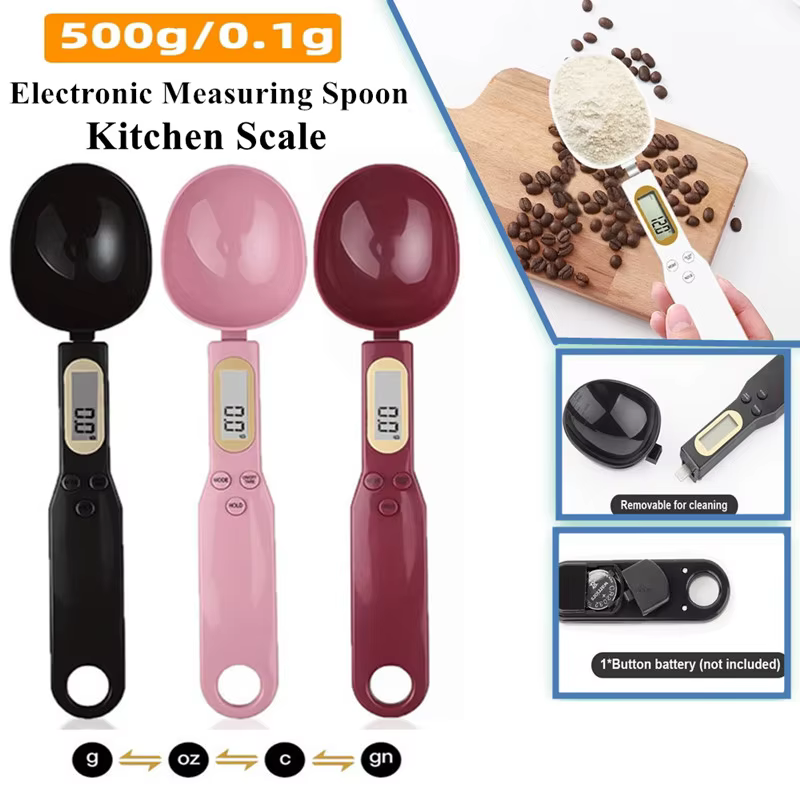 Mini cuillère balance de cuisine numérique électronique LCD balance alimentaire 0.1-500g cuisson far