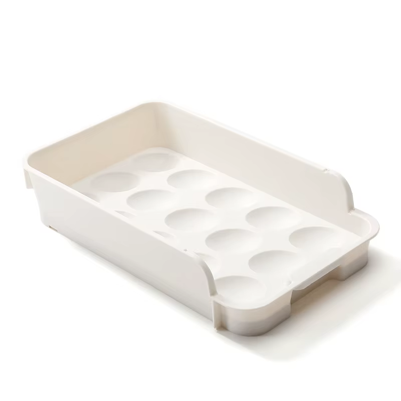 Boîte de rangement d'œufs pour réfrigérateur, Style tiroir à 15 compartiments, congélateur domestiqu