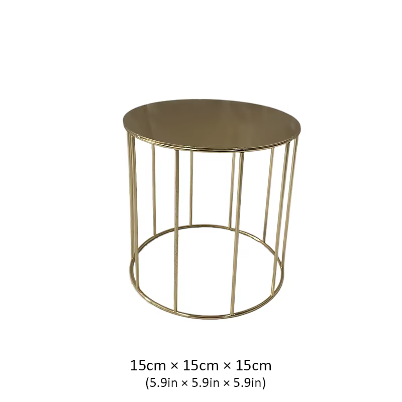 Supports à gâteaux dorés, cylindre, décoration de gâteaux pour mariage, saint-valentin, fête d'anniv