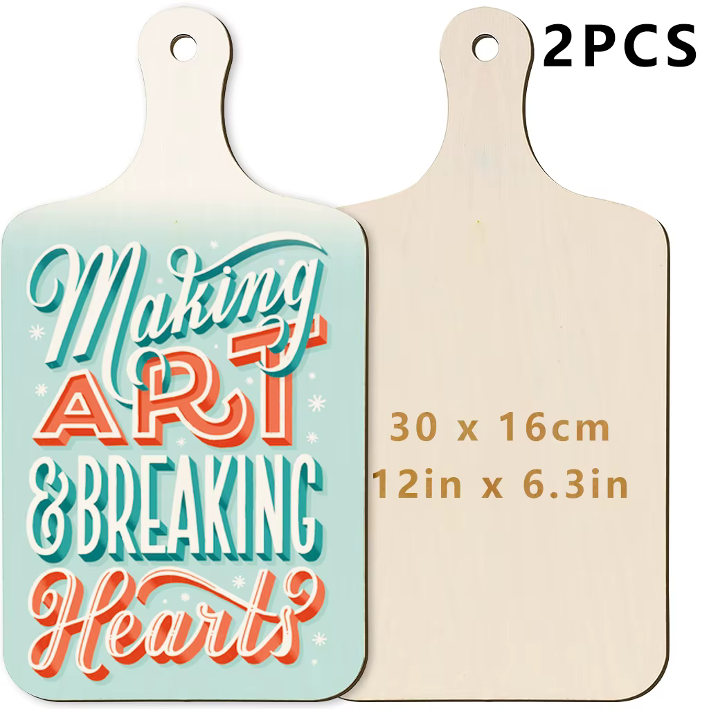 Mini planche à découper en bois avec poignée, plateau à palette rectangulaire inachevé pour artisana