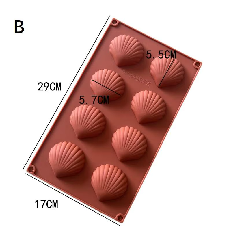 Mini moule à gâteau en Silicone Madeleine de qualité alimentaire, 18 cavités, moule à biscuits, bric