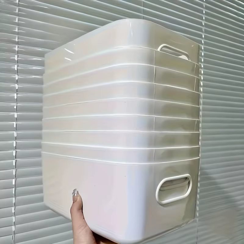Coffret de rangement empilable 5 pièces, conteneurs organisateurs rectangulaires en plastique, durab