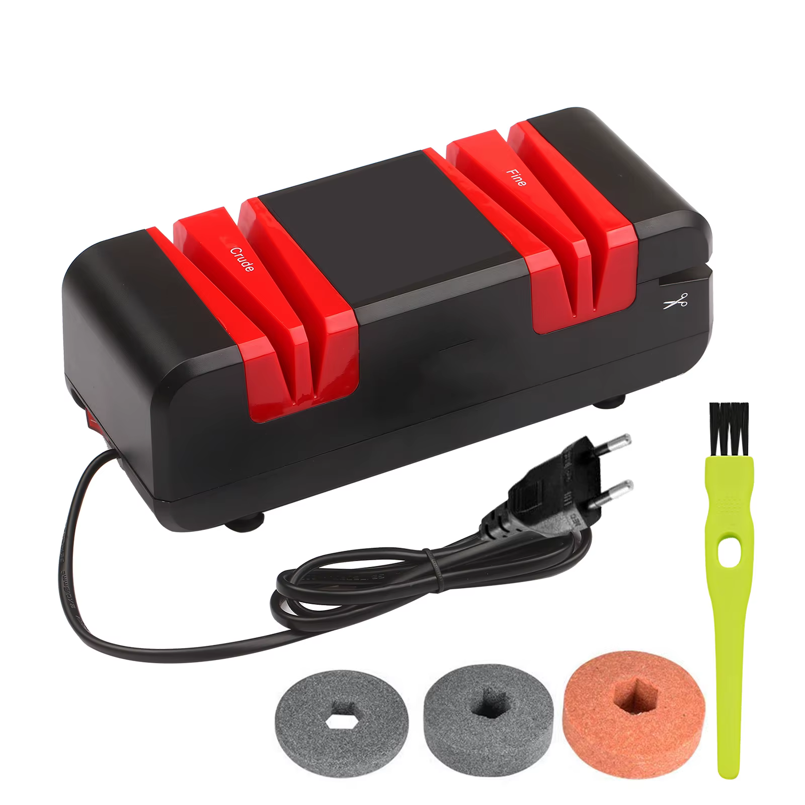Affûteur de couteaux électrique, affûteurs de coupe automatique, biseau à 15 degrés, rainures brutes